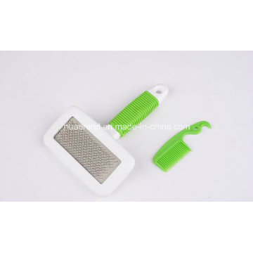 Pet Comb with Plastic Handle and Steel Needle